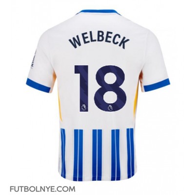 Camiseta Brighton Danny Welbeck #18 Primera Equipación 2024-25 manga corta Camiseta Brighton Danny Welbeck #18 Primera Equipación 2024-25 manga corta